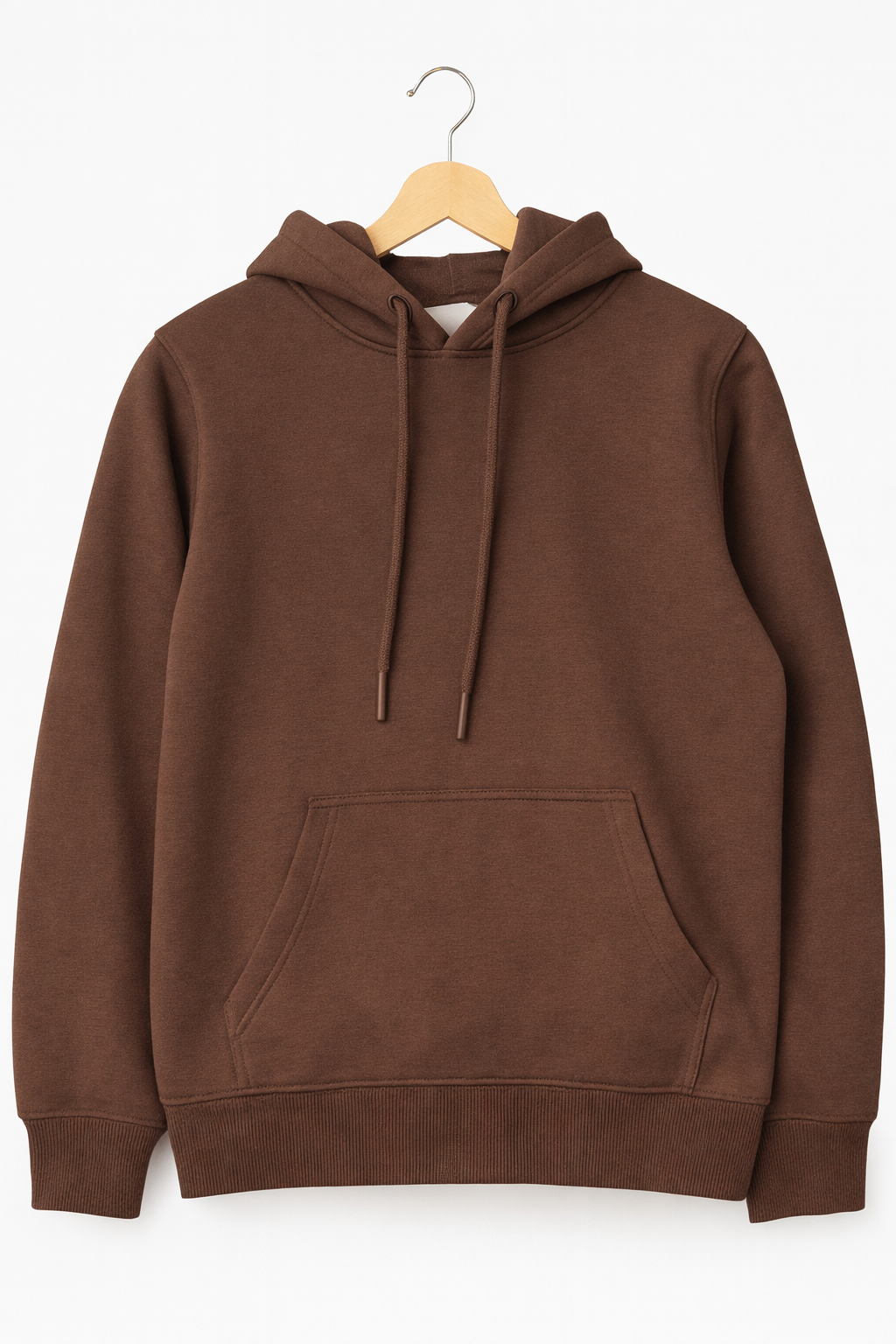 Plain Hoodie — Brown