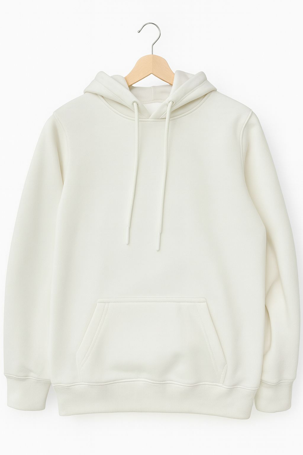 Plain Hoodie — Creamy