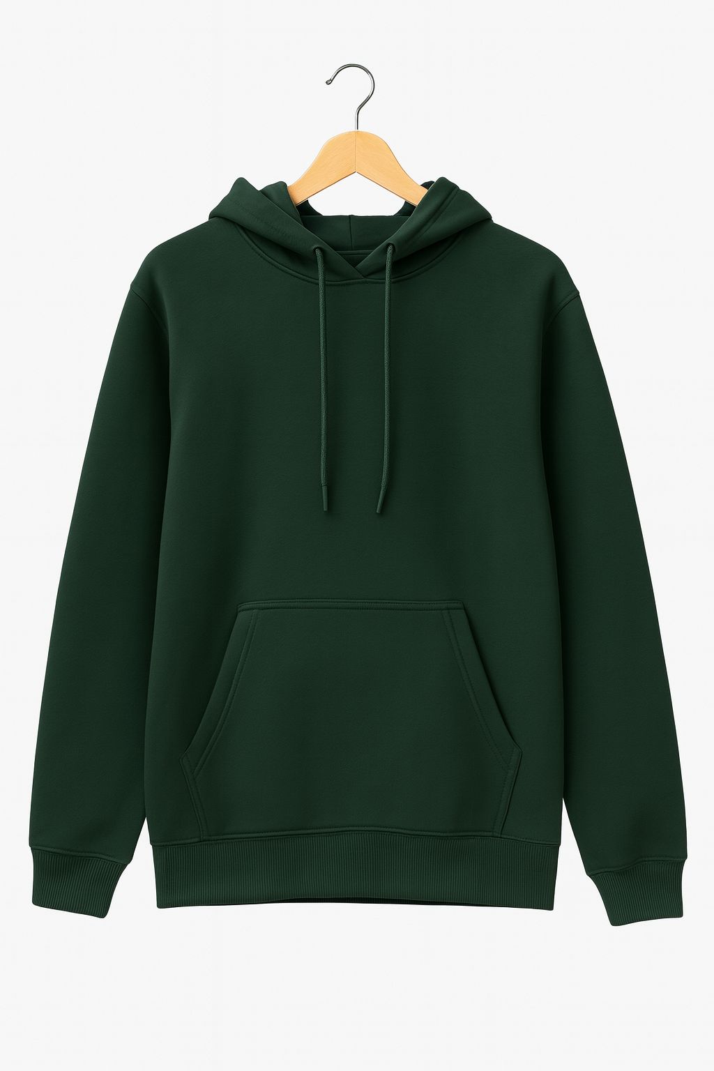Plain Hoodie — Dark Green