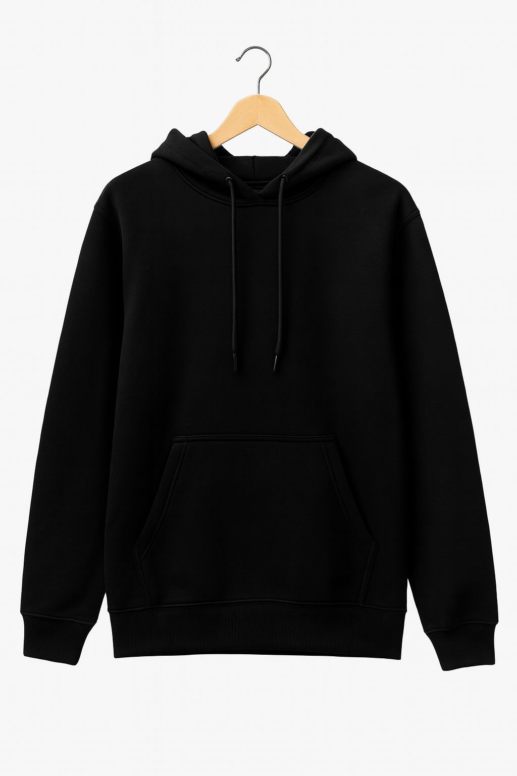 Plain Hoodie — Black